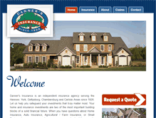 Tablet Screenshot of dannersinsurance.com
